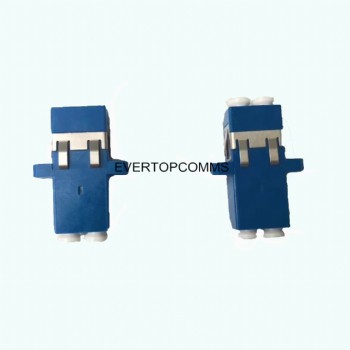 Blue LC Duplex Fiber Optic Single Mode Adapter For Telecommunication