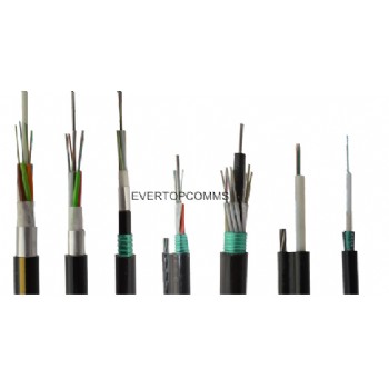 FTTH 2-216 core outdoor fiber optic cable of black jacket GYXTW