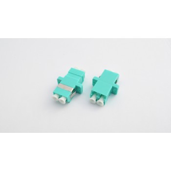 LC/UPC Aqua Color Fiber Optic Adapters