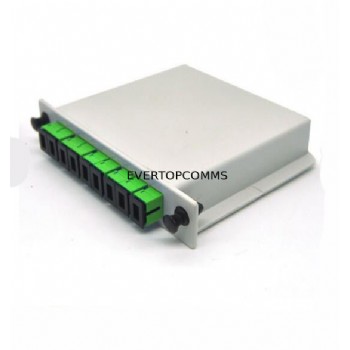 Low PDL PLC Fiber Splitter , Fiber Optic Cable Splitter Cassette Type