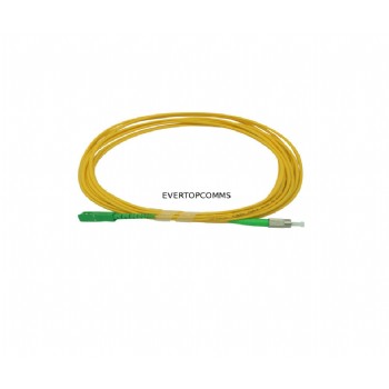 SC/APC-FC/APC singlemode simplex 3 meters fiber optic patch cord