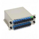 1*16 Fiber Optic PLC Splitter Insert Card Type With SC/PC Connectors And Adapters
