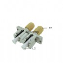 LC-ST Duplex Fiber Optic Adapters Ceramic Ferrule